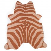 Covor bumbac Childhome, 145x160 cm, zebra nude