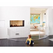 Gard de protecÈ›ie BabyDan Flex XXL alb