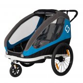 RemorcÄƒ biciclete Hamax pentru copii Traveller Petrol Blue / Grey