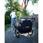 RemorcÄƒ biciclete Hamax pentru copii Traveller Petrol Blue / Grey