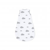 Sac de dormit pentru bebelusi Pinolino alb/ nori gri